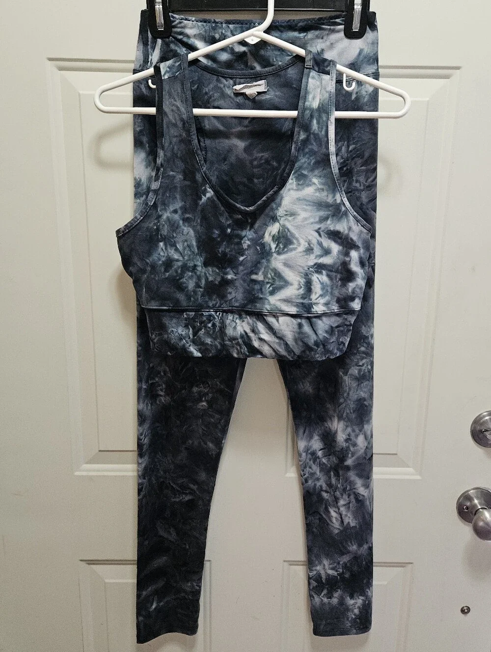 Cotton Bleu Two Piece Tie-Dye Athleisure Set
